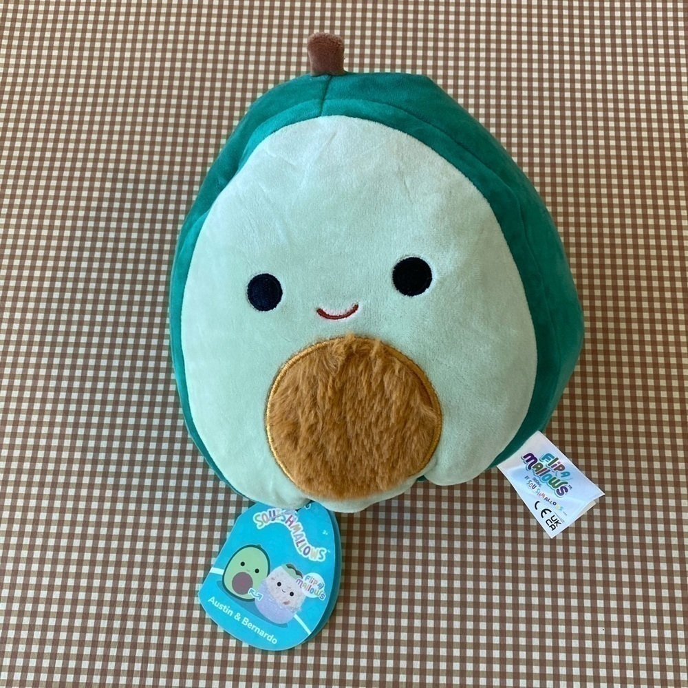 Squishmallows flip a‎ mellow Avocado/Burrito Plush. NWT